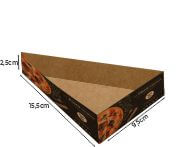 Embalagens Para Delivery Kraft 250G Fatia Pizza Para Balcão  4X0