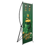 X Banner Ou Indoor Kit Completo Bandeira E Suporte X Lona Front Light