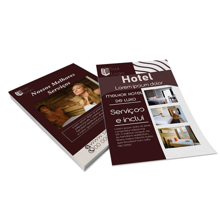 Panfletos, Flyers E Folhetos Couchê 70G Sem Verniz