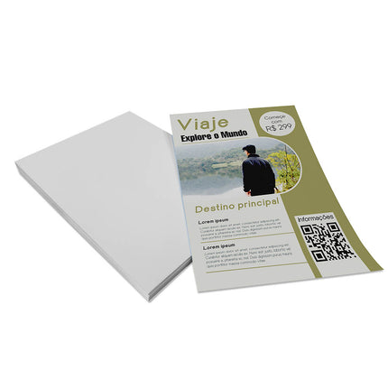Panfletos, Flyers E Folhetos Couchê 90G Sem Verniz