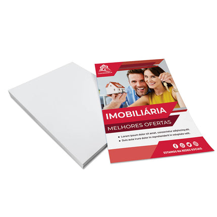 Panfletos, Flyers E Folhetos Couchê 115G Sem Verniz