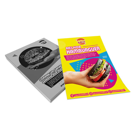 Panfletos, Flyers E Folhetos Couchê 90G Sem Verniz