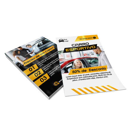 Panfletos, Flyers E Folhetos Couchê 150G Verniz Uv Total Frente E Verso