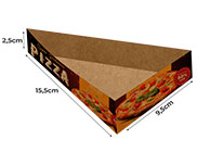 Embalagens Para Delivery Kraft 250G Fatia Pizza Para Balcão  4X0