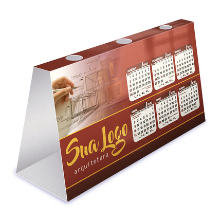Calendários E Folhinhas 2025 Calendário De Mesa Porta Canetas Horizontal Supremo 255G Sem Verniz  4X0