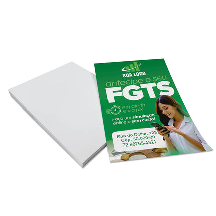 Panfletos, Flyers E Folhetos Couchê 115G Sem Verniz