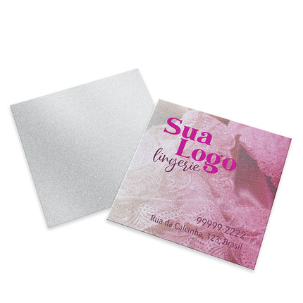 Cartões Duplo Papéis Especiais Silver Lux 300G Sem Verniz