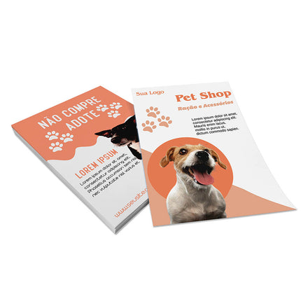 Panfletos, Flyers E Folhetos Couchê 115G Sem Verniz