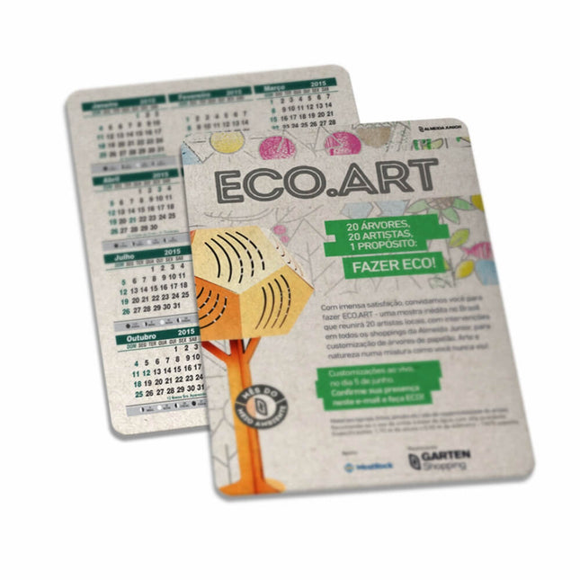 Calendário De Bolso Reciclato 250G Sem Verniz  4X4