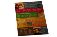 Cardápios Descartáveis Kraft 250G 300X420Mm
