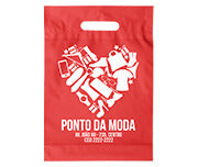 Sacolas   Plásticas Boca Vazada 200X300Mm 1X0  - Vermelho