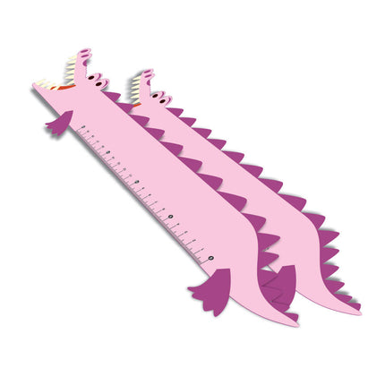 Réguas Pvc 0,50Mm Premium Branco  Infantil Modelo Jacaré 20Cm  4X0