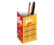 Calendários E Folhinhas 2025 Calendário De Mesa Porta Canetas Vertical Couchê 250G  Verniz Uv Total Frente  4X0