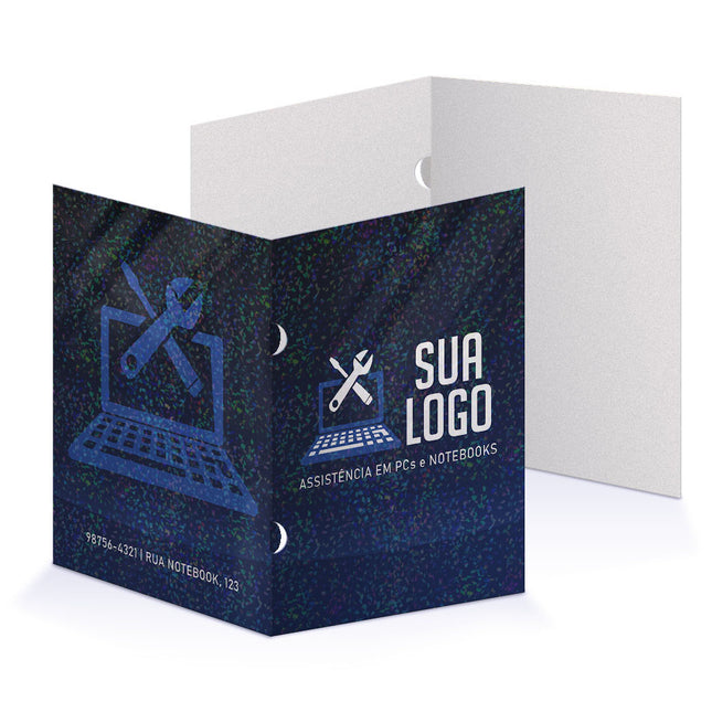 Pastas Supremo 255G Orelha  Lam Holográfica Frente 4X0