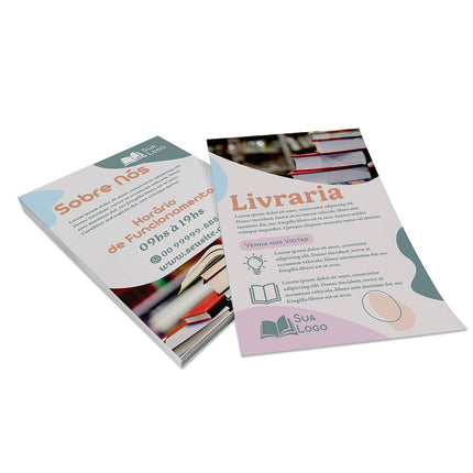Panfletos, Flyers E Folhetos Couchê 70G Sem Verniz