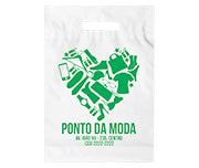 Sacolas   Plásticas Boca Vazada 400X500Mm Transparente  1X0