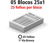 Blocos E Talões  25 Folhas  Ap 75G  25X1