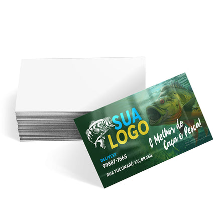 Cartões De Visita Couchê 250G Verniz Uv Total Frente