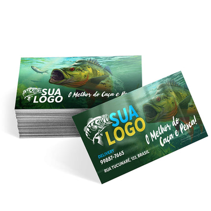 Cartões De Visita Couchê 250G Verniz Uv Total Frente