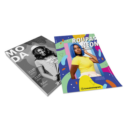 Panfletos, Flyers E Folhetos Couchê 90G Sem Verniz