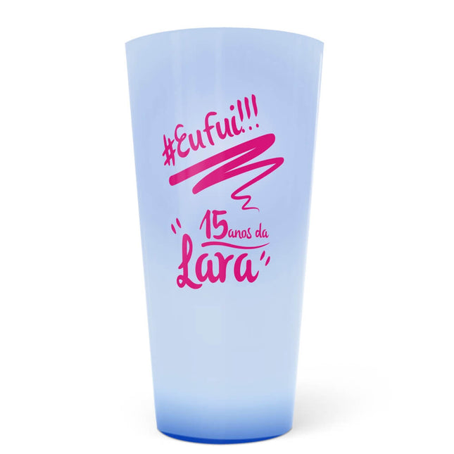 Copos Ecológicos 550Ml  Azul Translúcido  1X1