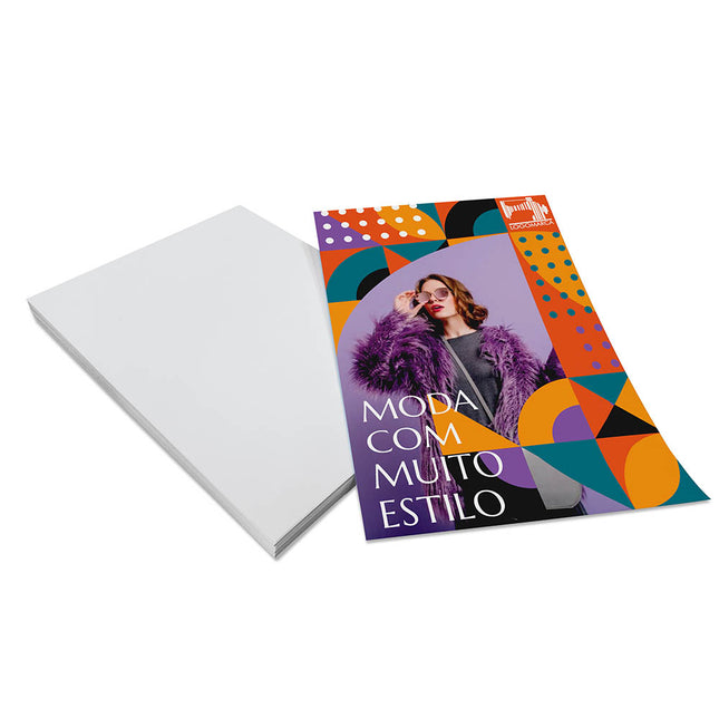 Panfletos, Flyers E Folhetos Couchê 90G Sem Verniz