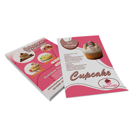 Panfletos, Flyers E Folhetos Couchê 90G Sem Verniz