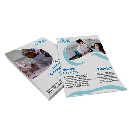 Panfletos, Flyers E Folhetos Couchê 70G Sem Verniz