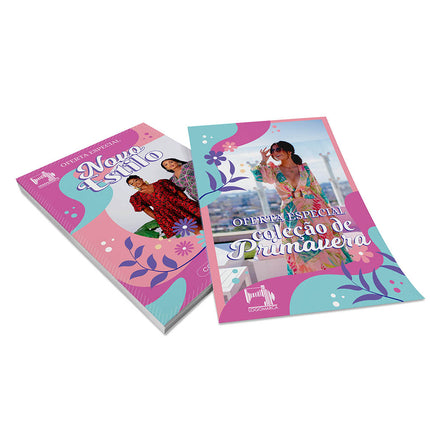 Panfletos, Flyers E Folhetos Couchê 70G Sem Verniz