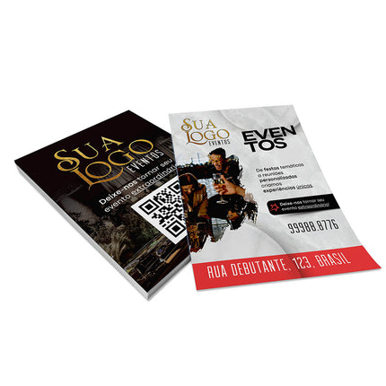 Panfletos, Flyers E Folhetos Couchê 150G Sem Verniz