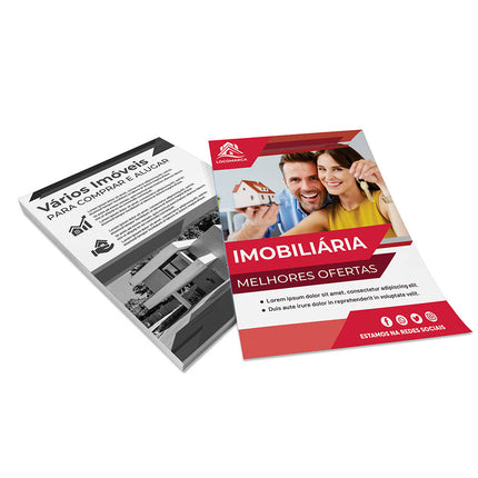 Panfletos, Flyers E Folhetos Couchê 115G Sem Verniz