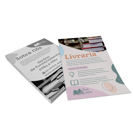 Panfletos, Flyers E Folhetos Couchê 70G Sem Verniz