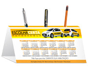 Calendários E Folhinhas 2025 Calendário De Mesa Porta Canetas Horizontal Couchê 300G  Verniz Uv Total Frente  4X0