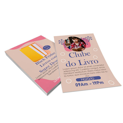Panfletos, Flyers E Folhetos Couchê 70G Sem Verniz