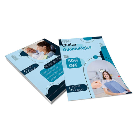 Panfletos, Flyers E Folhetos Couchê 70G Sem Verniz