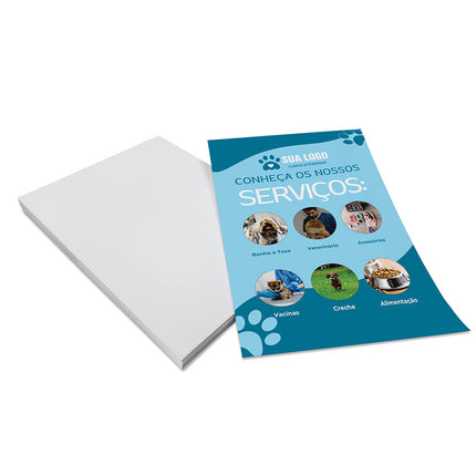 Panfletos, Flyers E Folhetos Couchê 115G Sem Verniz