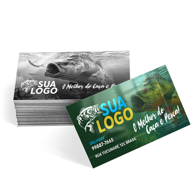 Cartões De Visita Couchê 250G Verniz Uv Total Frente