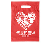 Sacolas   Plásticas Boca Vazada 250X350Mm 1X0 - Vermelho
