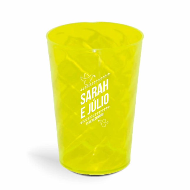 Copo Twister 600Ml  Transparente Amarelo Neon  1X0