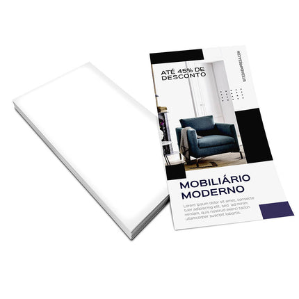 Panfletos, Flyers E Folhetos Couchê 150G Sem Verniz