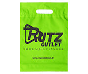 Sacolas   Plásticas Boca Vazada 300X400Mm Verde  1X0