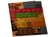 Cardápios Descartáveis Kraft 250G 300X420Mm