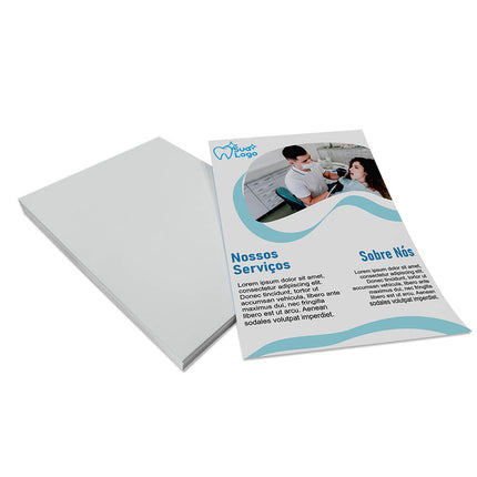 Panfletos, Flyers E Folhetos Couchê 70G Sem Verniz