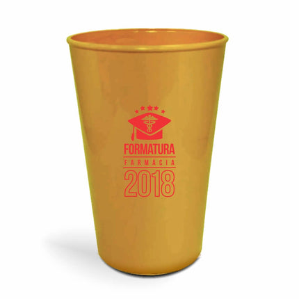 Copo Twister 600Ml  Leitoso Dourado  1X0