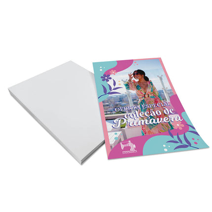 Panfletos, Flyers E Folhetos Couchê 70G Sem Verniz