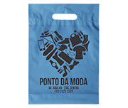 Sacolas   Plásticas Boca Vazada 300X400Mm 1X0 - Azul