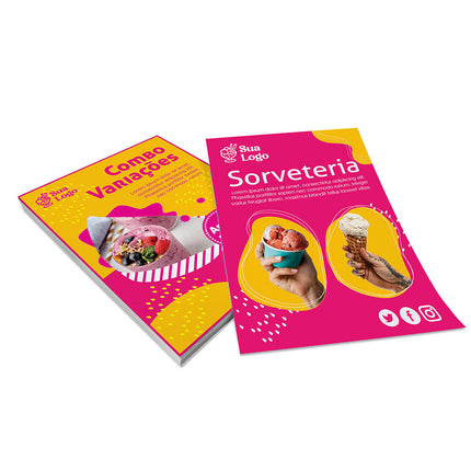 Panfletos, Flyers E Folhetos - Couchê