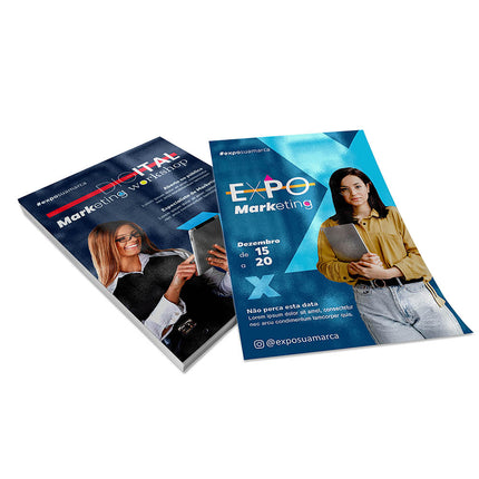 Panfletos, Flyers E Folhetos Couchê 150G Verniz Uv Total Frente E Verso