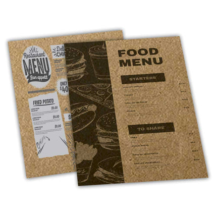 Cardápios  Simples  Kraft 250G