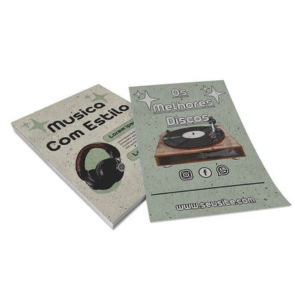 Panfletos, Flyers E Folhetos Reciclato 90G Sem Verniz
